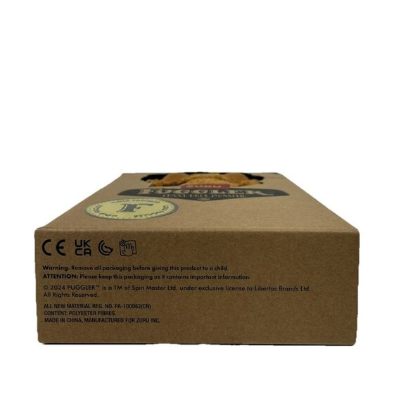 Fuggler Funny Ugly Monster 9" Gold Fuggs Gnawing Terror Plush Brown - Picture 6 of 7